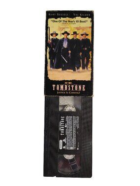 (1993) Tombstone Rated R Western/Action VHS Cassette Tape
